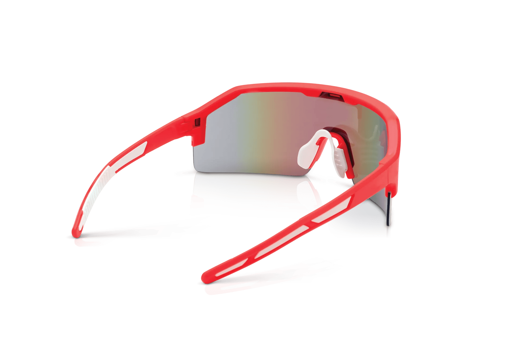 ROSSOROSA  Maxview+ Safety Glasses - Red Frame - Green Mirror Lens | 60008