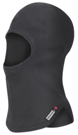 Cagoule double couche ignifuge/anti-arc &eacute;l&eacute;ctrique &agrave; 1 trou &ndash; noire &ndash; taille unique photo du produit