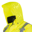 Hi-Vis 300D Ripstop PU-Coated Rain Jacket - 100% Waterproof - Hi-Vis Yellow/Green - L product photo