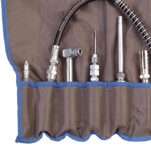 Lubrication Adapter Kit - with Cloth Roll-Up Carrying Case - 7 pc product photo