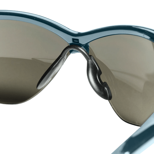 Jackson SG Safety Glasses - Metalic Blue Frame - Smoke Anti-Fog Lens product photo