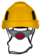 XS2-500 Series Type 2+ Vented Safety Helmet w/Flip-Up Visor - Yellow product photo