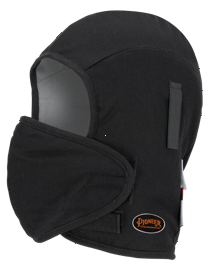 Doublure de casque ignifuge matelass&eacute;e &ndash; Protection faciale amovible &ndash; Noire &ndash; Unitaille photo du produit