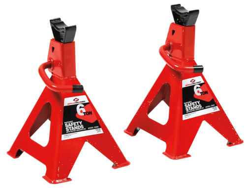 Jack Stands Set - Ratchet Style - Double Locking - 6 Ton Capacity product photo