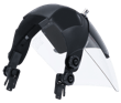 DP4 Series Premium Single Crown Face Shield &ndash; Universal Adapters &ndash; Shade 6 IR Flip-Up Visor product photo