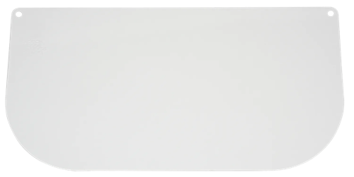 PETG Face Shield Window – Shape N – Unbound – Clear Anti–Fog product photo