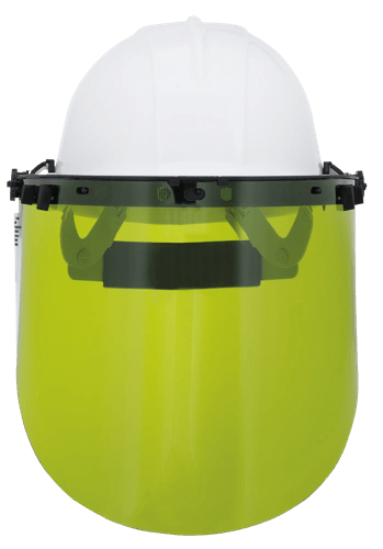 312 Series Polycarbonate Premium Arc-Flash-Rated Face Shield and Hard Hat - Includes Hard Hat S69500 - Adapter S61610 - Window S31222 product photo