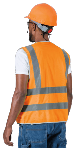 Hi-Vis Poly Tricot  Safety Vest - Hi-Vis Orange - XL product photo