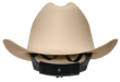 Western Outlaw Hard Hat - Western Brim Style - Tan product photo