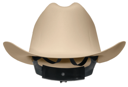 Western Outlaw Hard Hat - Western Brim Style - Tan product photo