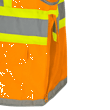 Hi-Vis Mesh-Back Surveyor's Safety Vest - Hi-Vis Orange - XL product photo