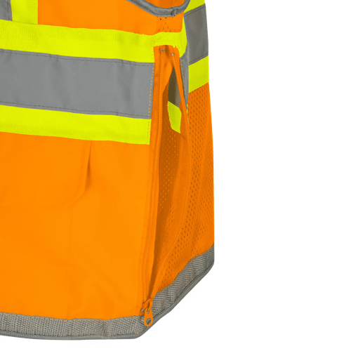 Hi-Vis Mesh-Back Surveyor's Safety Vest - Hi-Vis Orange - XL product photo