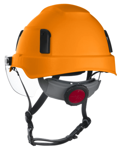 XS2-500 Series Type 2+ Safety Helmet w/Flip-Up Visor - Hi-Vis Orange product photo