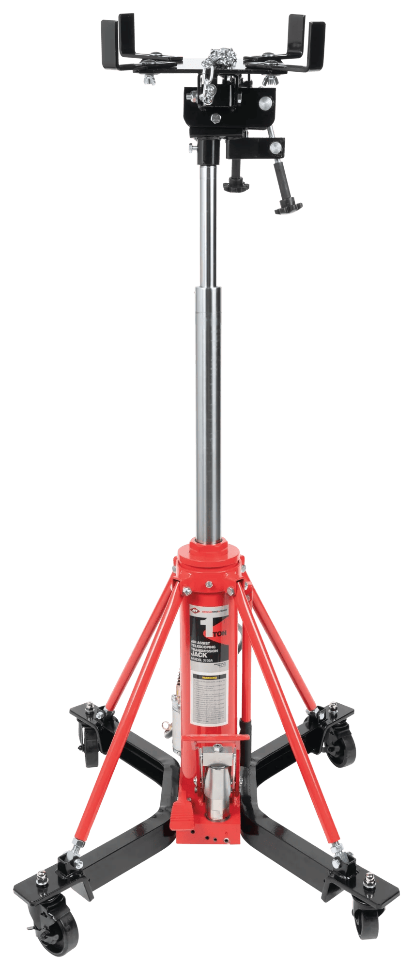 Transmission Jack - Telescoping - Air Assist - 2,000 lbs Capacity