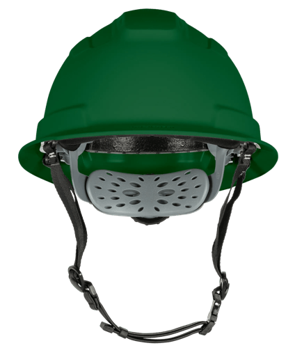 BLOCKHEAD2 Type 2 Full Brim Safety Helmet &ndash; Vented &ndash; Green product photo
