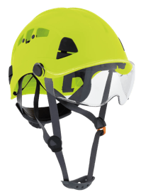 CH-450V Industrial Climbing Hard Hat - Flip-Up Wraparound Visor - Vented - Type 1 - Hi-Vis Green product photo