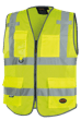 Hi-Vis Poly Mesh Safety Vest - Zipper Closure - Hi-Vis Yellow/Green - XL product photo