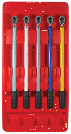 1/2" DR Torque Wrench Set - Preset - 65-140 ft-lbs (88-190 Nm) - 5 pc product photo