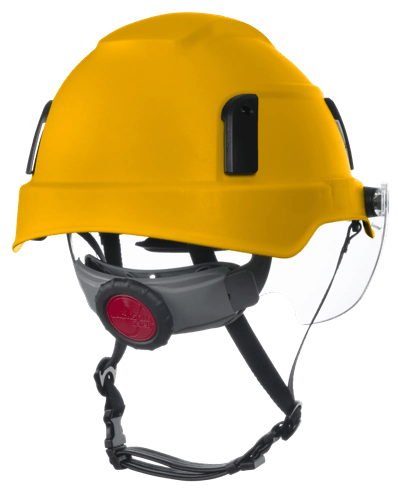 XS2-500 Series Type 2+ Safety Helmet w/Flip-Up Visor - Yellow product photo