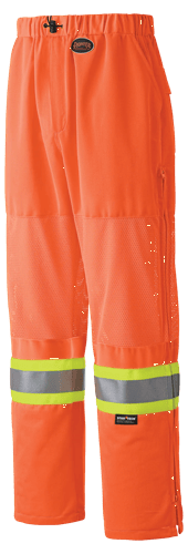 Pantalon de s&eacute;curit&eacute; routi&egrave;re haute visibilit&eacute; - Orange haute visibilit&eacute; - TG photo du produit
