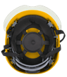 XS2-500 Series Type 2+ Safety Helmet w/Flip-Up Visor - Yellow product photo