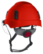 XS2-500 Series Type 2+ Safety Helmet w/Flip-Up Visor - Red product photo