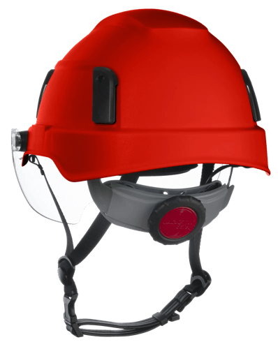 XS2-500 Series Type 2+ Safety Helmet w/Flip-Up Visor - Red product photo