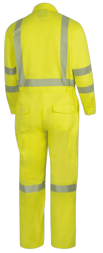 Hi-Vis FR/Arc-Rated 7.5 oz  88/12 Safety Coveralls - Hi-Vis Yellow - 3XL product photo