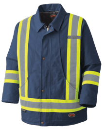 Parka de s&eacute;curit&eacute; en canevas de coton matelass&eacute; &ndash; Bleu marine &ndash; Taille homme 2TG photo du produit