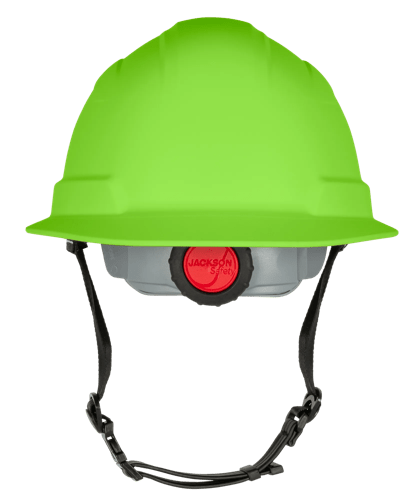 BLOCKHEAD2 Type 2 Full Brim Safety Helmet &ndash; Vented &ndash; HV Green product photo