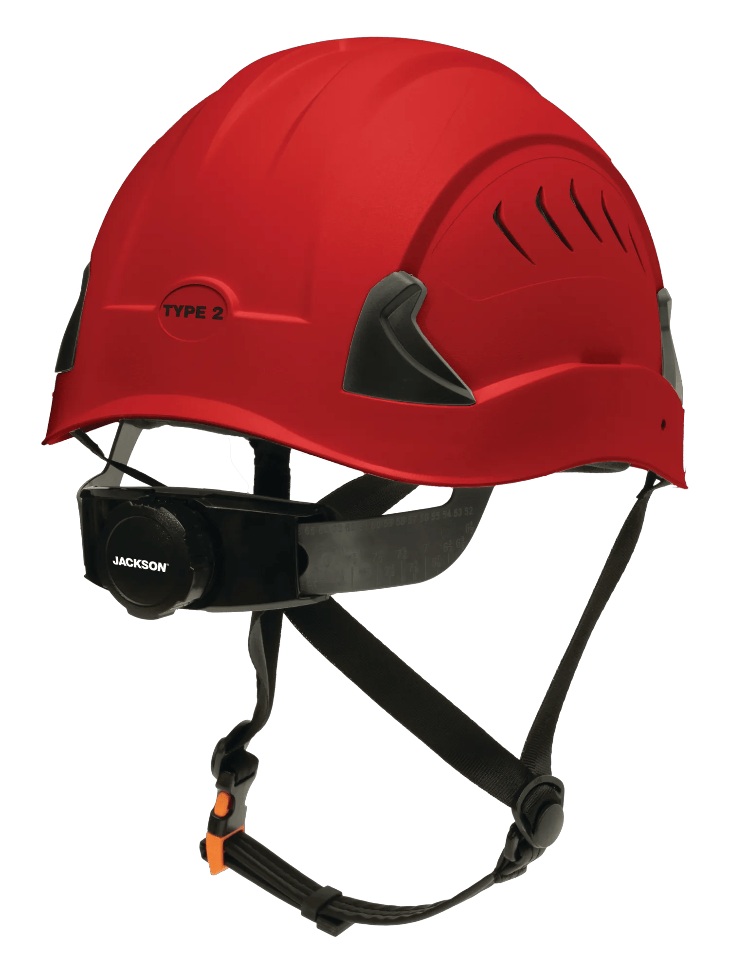 CH-2-400V Type 2 Safety Helmet - Vented - Red | 22927 | Hard Hats