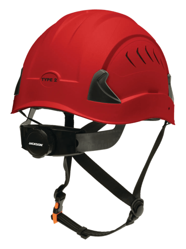CH-2-400V Type 2 Safety Helmet - Vented - Red product photo