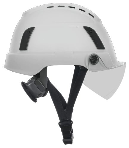 XS2-500 Type 2 Safety Helmet – Flip–Up Visor – Vented – White