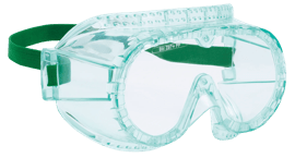 880 Series Safety Goggles - Green Body - Direct Vent - Uncoated - Clear Lens product photo
