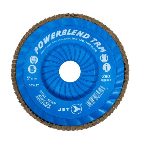 Disque &agrave; lamelles en zirconium ajustable T29 POWERBLEND TRM de 5 po x 7/8 po - Z80 photo du produit
