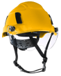 XS2-500 Series Type 2+ Safety Helmet w/Flip-Up Visor - Yellow product photo