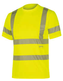 Hi-Vis Cooling Safety T-Shirt  - Short Sleeve - Hi-Vis Yellow – 3XL product photo