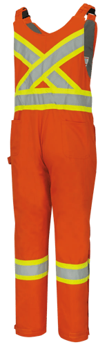 Salopette de s&eacute;curit&eacute; FR-Tech&reg; matelass&eacute; haute visibilit&eacute; ignifuge/anti&ndash;arc &eacute;lectrique &ndash; Orange haute visibilit&eacute; &ndash; Taille homme 4TG photo du produit