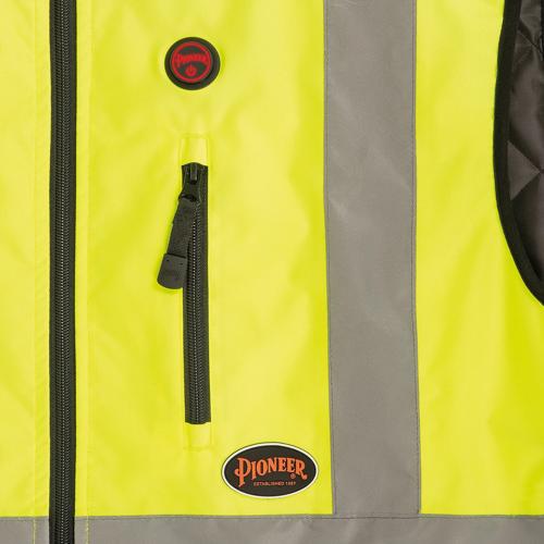 Hi-Vis Heated Insulated Safety Vest - 100% Waterproof - Hi-Vis Yellow - XL product photo