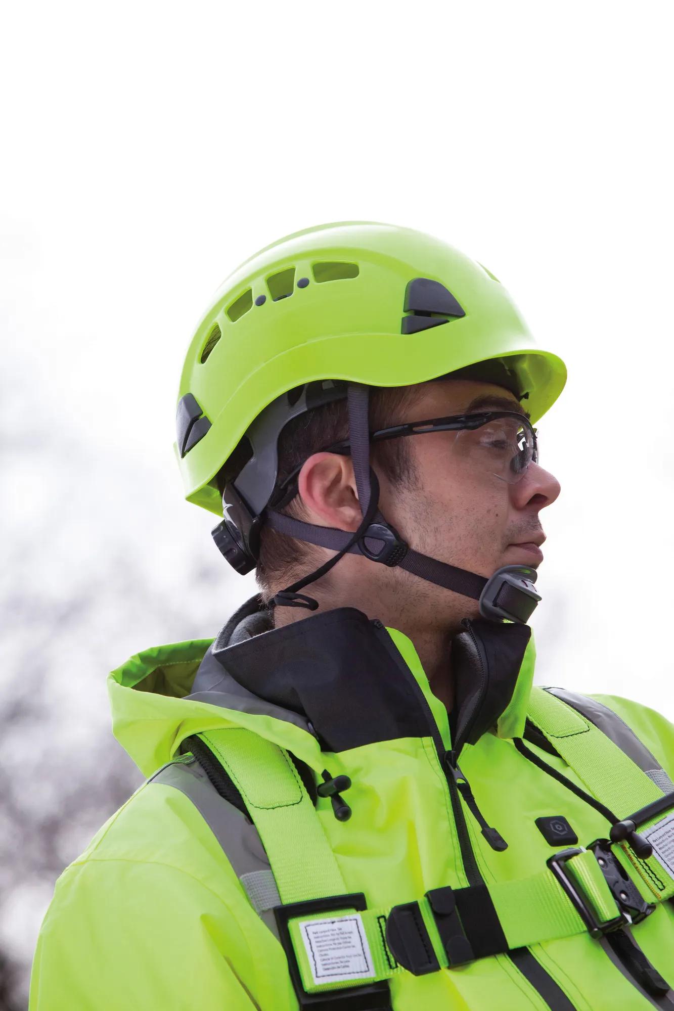 ＊チャッピー＊ CH400 Industrial Climbing-Style Hard Hat – Vented – Hi-Vis Green