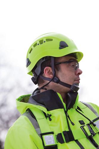 CH400 Industrial Climbing-Style Hard Hat – Vented – Hi-Vis Green product photo