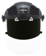 DP4 Series Premium Single Crown Face Shield &ndash; Universal Adapters &ndash; Shade 8 IR Flip-Up Visor product photo