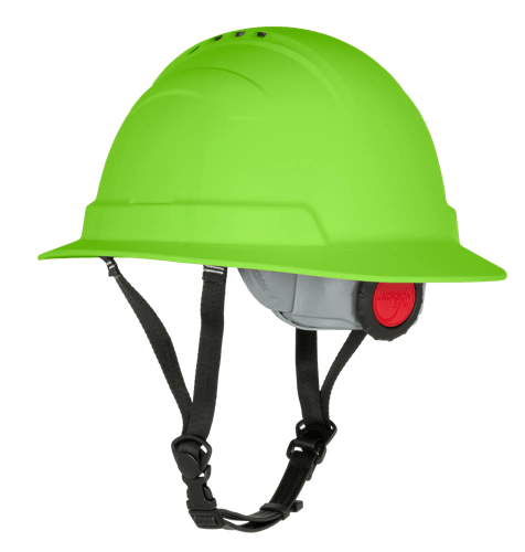 BLOCKHEAD2 Type 2 Full Brim Safety Helmet &ndash; Vented &ndash; HV Green product photo