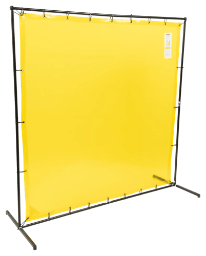 Welding Curtain and Frame Combo Kit - Gold - 6'x6' product photo