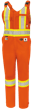 Salopette de s&eacute;curit&eacute; FR-Tech&reg; haute visibilit&eacute; 88/12 de 7 oz ignifuge/anti-arc &eacute;lectrique &ndash; Orange haute visibilit&eacute; &ndash; 2TG photo du produit