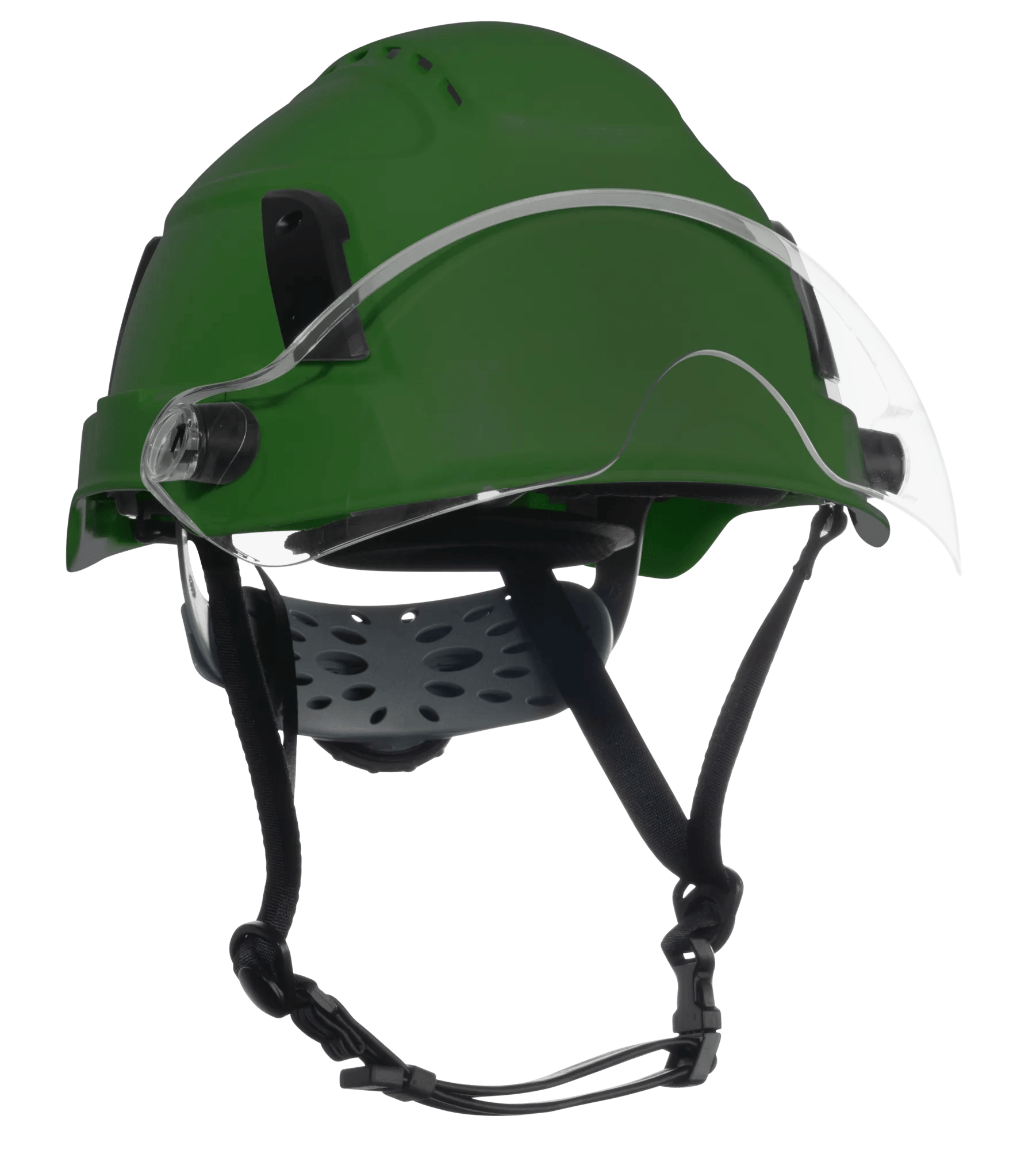 XS2-500 Type 2 Safety Helmet – Flip–Up Visor – Vented – Green