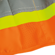 Hi-Vis 150D Poly Twill Surveyor's Safety Vest - Snap Closure - Hi-Vis Orange - XL product photo