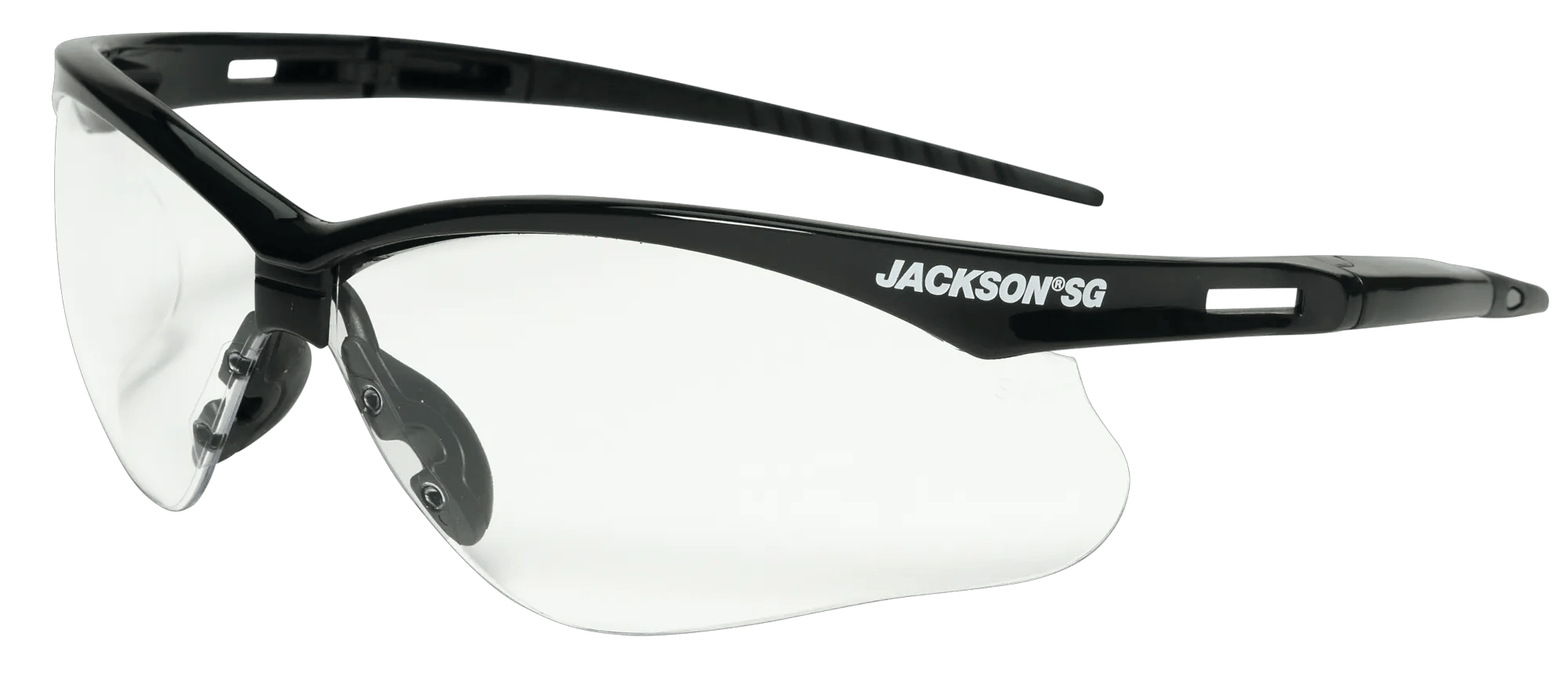 極美品Jackson ProSeriesRhoadsRR GlossBlack Jackson SG Safety Glasses – Black Frame – Clear Anti-Scratch