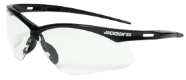 Jackson SG Safety Glasses - Black Frame - Clear Anti-Scratch Hardcoat Lens product photo