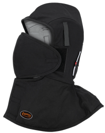 Doublure de casque ignifuge matelass&eacute;e robuste &ndash; Long cou &ndash; Protection faciale amovible &ndash; Noire &ndash; Unitaille photo du produit